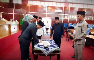 Rapat Paripurna Penandatanganan nota kesepakatan APBD 2019, DPRD Kota Bengkulu Siap Percepatan Pembangunan