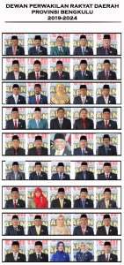 Berikut 45 Anggota DPRD Provinsi Bengkulu Periode 2019-2024