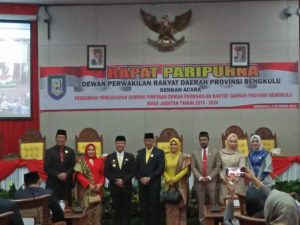Empat Pimpinan Definitif DPRD Provinsi Bengkulu Dilantik