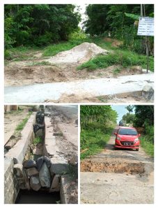 Diduga Pembangunan Asal Jadi, Kepala Kampung Purwa Negara Sulit Ditemui
