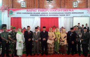 Dengar Pidato Kenegaraan Presiden RI, Joko Widodo. DPRD Kabupaten Rejang Lebong Gelar Paripurna Istimewa