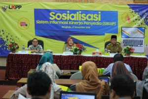 LKPP RI Gelar Sosialisasi Sistem Informasi Kinerja Penyedia di Bengkulu