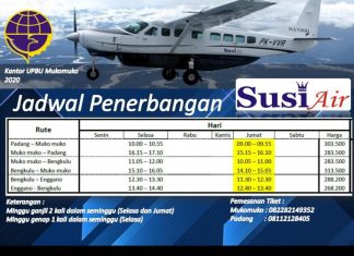 Susi Air Beroperasi Mulai Minggu Depan di Bengkulu, Cek Tarif Penerbangannya