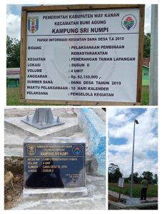 Kepala Kampung Sri Numpi Diduga Mainkan Anggaran Pengadaan Lampu Taman