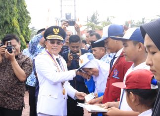 HUT ke-71, Bupati Gusnan Launching 4 Program Cinta BS