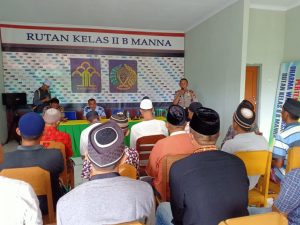 Warga Binaan Rutan Kelas II b Manna,Dapat Tausiyah Ops Bina Waspada