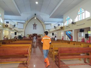 Cegah Penyebaran Virus Corona, WMI Semprotkan Disinfektan di Gereja Protestan GKII