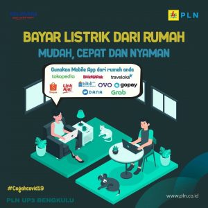 Tak Ada Penangguhan Selama Covid-19, PLN Imbau Warga Bengkulu Bayar Listrik Online