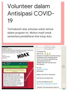 Beredar Pendaftaran Relawan Penanganan Covid-19 Bergaji Rp 6,3 Juta, Hoax!