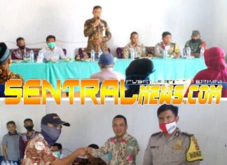Usai Dampingi Pembagian BLT-DD Tim Monev Lanjut Monitoring Pembangunan Kampung Tanjung Harapan