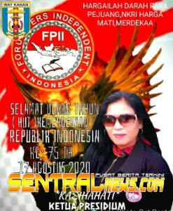 Ketua Presidium FPII, HUT RI Ke-75,Kemerdekaan Pers Harus Ditegakan Untuk Indonesia Maju