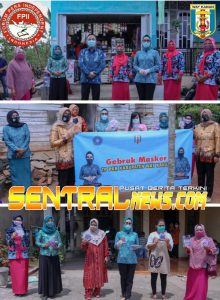 Bupati Raden Adipati Surya Bersamai Ketua Tim Penggerak PKK Kabupaten Dessy Afriyanti Adipati laksanakan Gebrak Masker.