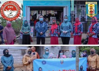 Bupati Raden Adipati Surya Bersamai Ketua Tim Penggerak PKK Kabupaten Dessy Afriyanti Adipati laksanakan Gebrak Masker.