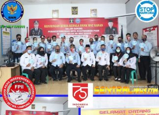 Bentuk Sinergitas BNNK Lakukan Penandatanganan Nota Kesepahaman Bersama Lapas Kelas IIB Kab Way Kanan