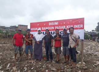 Tahap Pengerjaan, Pasar Kuliner Kota Bengkulu Rampung Oktober Mendatang