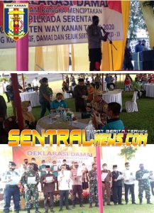 Polres Way Kanan Adakan Acara Deklarasi Damai