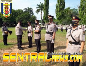 Polres Way Kanan Gelar Sertijab Kasat Reskrim dan Kasat Lantas