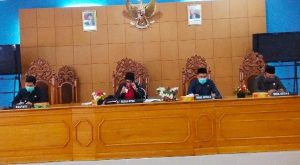 DPRD BU Gelar Paripurna Penyampai Nota Pengantar Raperfa Perubahan APBD 2020