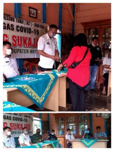 Bagikan BLT-DD, Kepala Kampung Bersama Sekcam Kasui Kompak Ajak Masyarakat Terapkan PHBS