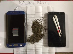 Dua Warga Kota Pemilik Ganja dan Sabu Ditangkap