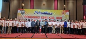 Ketum KONI Sumsel Melantik Pengurus Kab OKU
