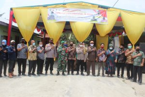 Polres Sergai Resmikan Kampung Tangguh Desa Pulau Gambar