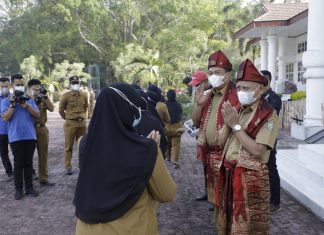 ASN Pemkab Asahan Sambut Bupati dan Wakil Bupati Asahan.