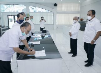 OPD dan Camat Pemerintah Kabupaten Asahan Lakukan Penandatanganan Perjanjian Kinerja