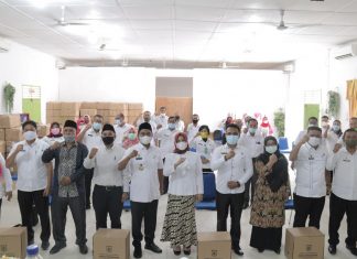 Bupati Sergai Salurkan Bantuan Prokes di Jajaran Dinas Pendidikan