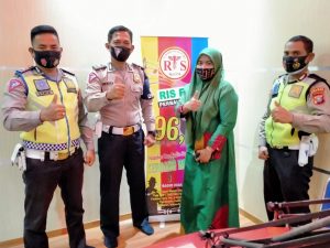 Sat Lantas Polres Sergai Sosialiasi Prokes dan Tertib Berlalulintas