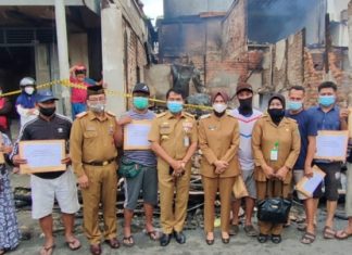 Gubernur Kaltara Tinjau Lokasi Kebakaran Pasar Lama
