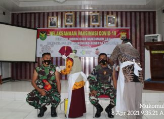 Lanjutan Vaksinasi Covid-19 Tahap 2 Bagi TNI-Polri Di Polres Mukomuko