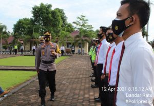 Apel Gelar Pasukan Operasi Keselamatan Nala – 2021 di Wilkum Polres Mukomuko