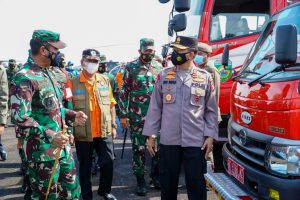Pemprov Beserta Polda Sumsel dan Panglima Ikuti Apel Penanganan Karhutla