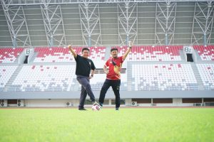 HD dan Mentan Olahraga Bersama, Sekaligus Melihat Kesiapan Sumsel Sebagai Tuan Rumah Piala Dunia FIFA U21
