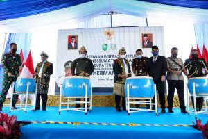 Resmikan 68 Kegiatan Infrastruktur Provinsi Sumsel di Banyuasin Target Tinggi Jembatan Rantau Bayur Selesai Tahun Ini