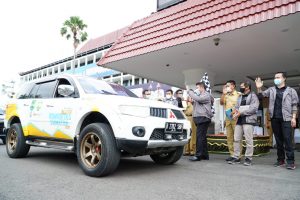 Gubernur Sumsel Lepas Tim Jelajah Komoditas Sumatera 2021