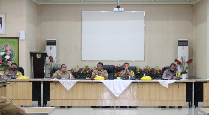 Rakor Bahas Perkembangan Covid-19, Bupati Sergai : “Kita Mesti Kembali ke Titik Awal”