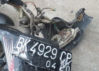 Ditabrak Truk Box, Pengendara Suzuki Smash Warga Sergai Tewas di TKP