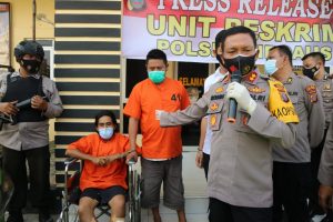 Polres Sergai Tangkap Pembunuh Janda dan Penadah Barang Curian
