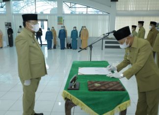 Bupati Asahan Melantik Sekda Kabupaten Asahan