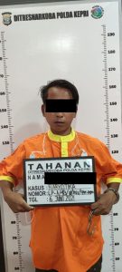 Dit Resnarkoba Polda Kepri Berhasil Amankan Seorang Tersangka Tindak Pidana Narkotika Jenis Sabu