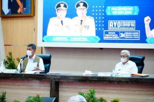 MY Hadiri Arahan Ketua BNPB Terkait Penanganan Covid-19 di Sumsel