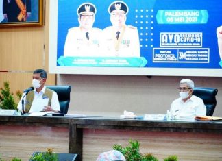MY Hadiri Arahan Ketua BNPB Terkait Penanganan Covid-19 di Sumsel