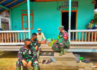DEMI TERJALINNYA TALI SILATURAHMI YANG BAIK,BABINSA KORAMIL MELAKSANAKAN ANJANG SANA Di WILAYAH BINAAN