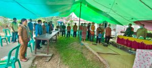 Danramil menghadiri Pelantikan Kepala Adat