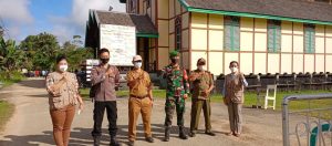 Satgas Gugus Tugas Kecamatan dan TNI Polri, Amankan Perayaan Ekaristi Sakramen Krisma