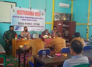 Koramil 1206 – 14/Hulu Gurung Gelar Komsos Dengan Komponen Masyarakat