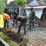 Satgas TMMD ke111 Kompak Memasang Gorong -Gorong Di Sasaran Fisik