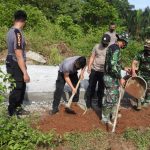 TMMD ke 111 Laksanakan Pengecoran Jalan